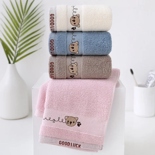 Cute Bear Cartoon Cotton Bath Towel