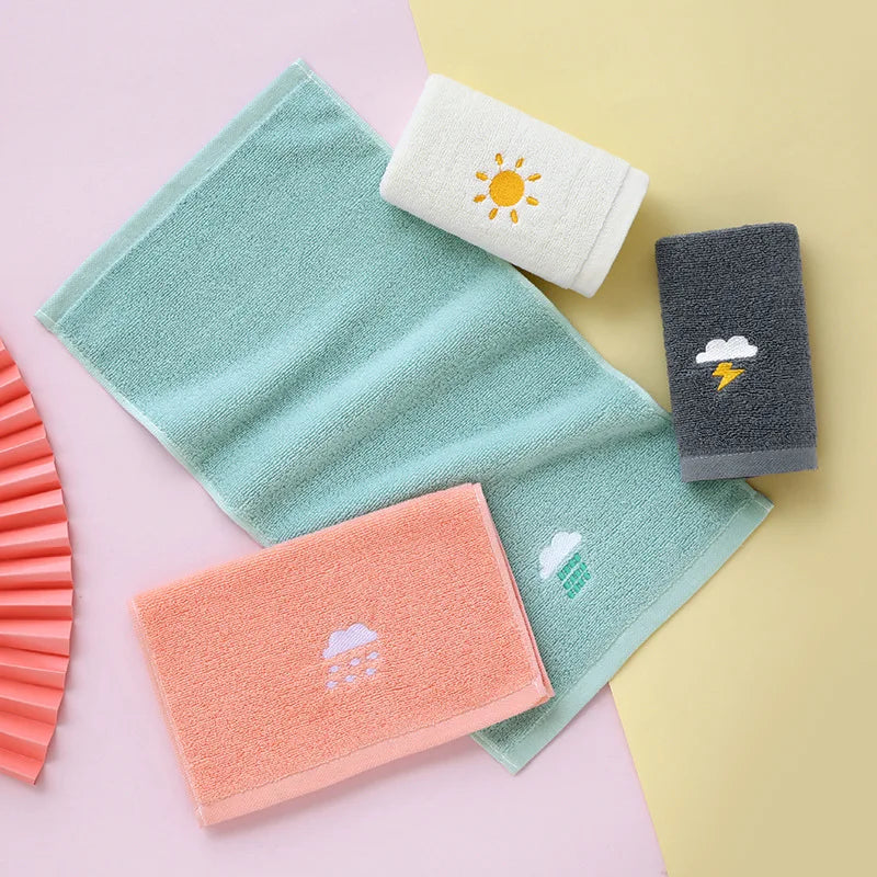 Soft Embroidered Cotton Baby Towels