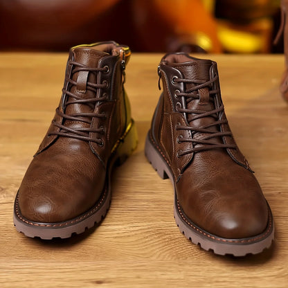 High Top Autumn Outdoor Leather Boots