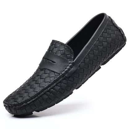 Men's Handmade Flat Casual PU Leather Moccasins
