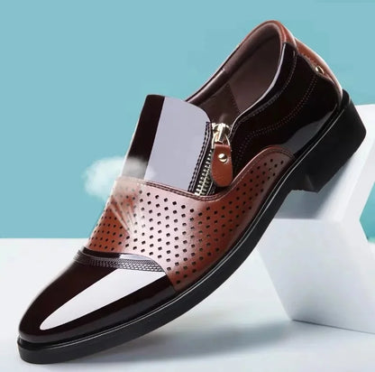 Chaussures habillées en cuir à enfiler pour hommes