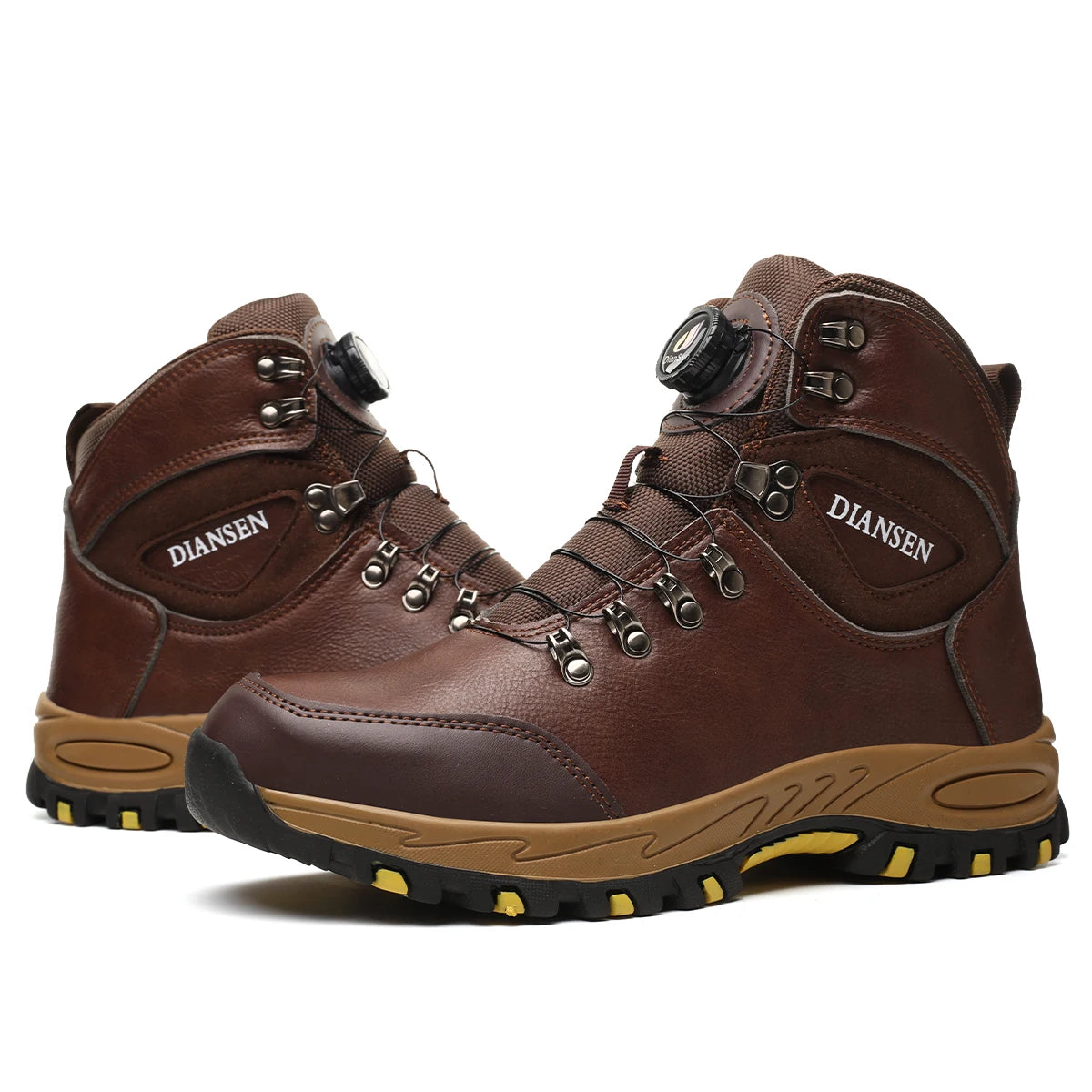 Men's Rotating Button Safety Work Boots