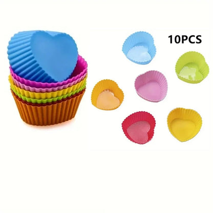 Random Color Silicone CupCake Mold Set