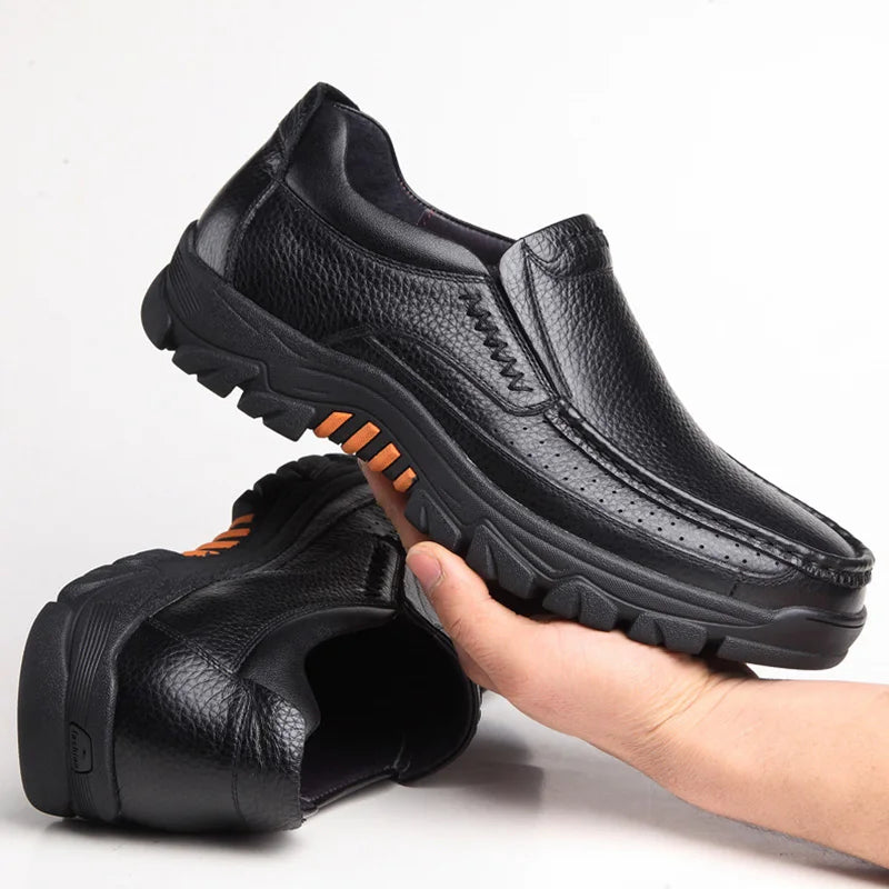 High-Quality Genuine Cowhide Leather Loafers