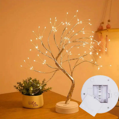 108 lumières d'arbre à LED blanc chaud