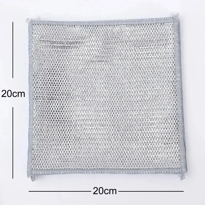 Non-Stick Double-layer Steel Wire Mesh Cleaning Cloths