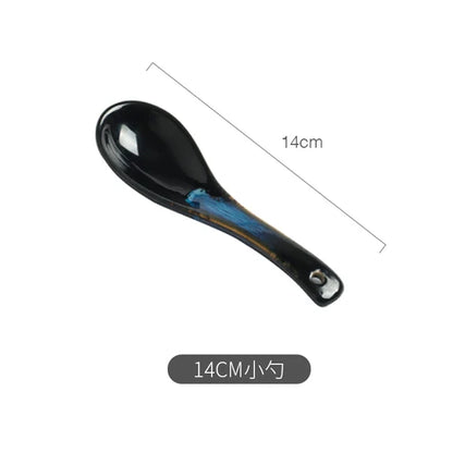 Blue Kiln Ceramic Dinner Plate Set