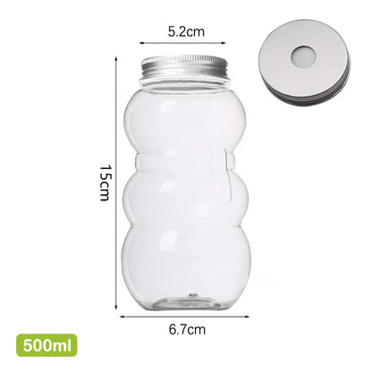 Christmas Snowman Plastic Juice Bottles