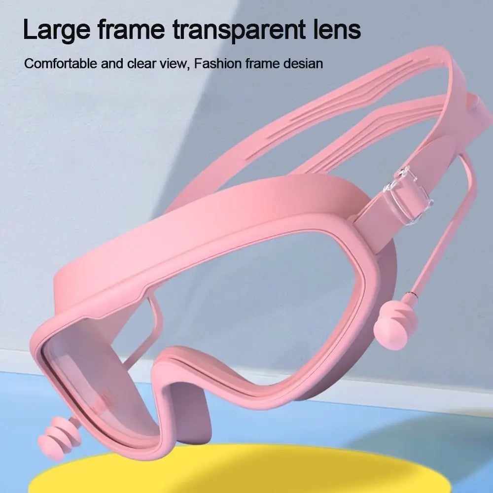 Kids Anti-fog Big Frame Swim Goggles