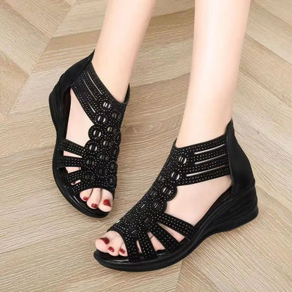 Women's Crystal Wedge Sandals