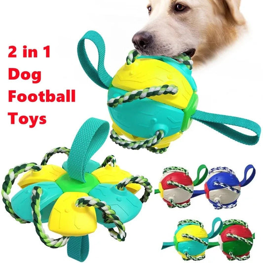 Hundespielzeug Agility Ball mit Kauseilen – Spielzeug für Hunde