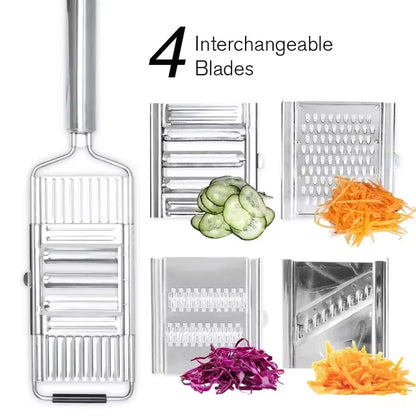 Stainless Steel Manual Vegetable Slicer With Handle