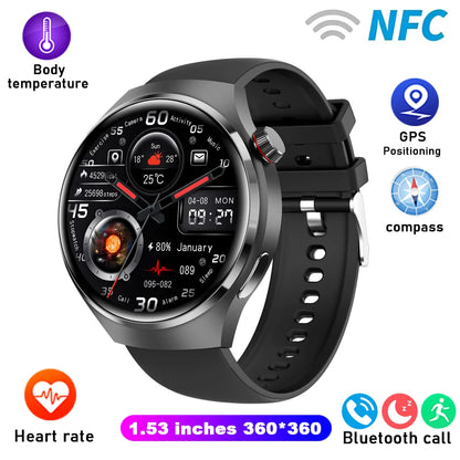 GT4 Sport Smart 1.5 IPS Display IP68 Bluetooth Call - Android Watch