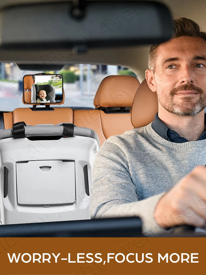 Um 360 Grad drehbarer Babyspiegel für den Rücksitz