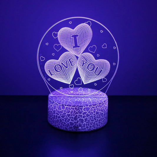 Sweetheart Illusion Night Lamp
