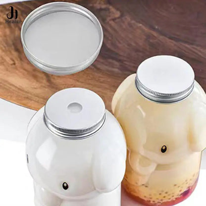 Christmas Snowman Plastic Juice Bottles