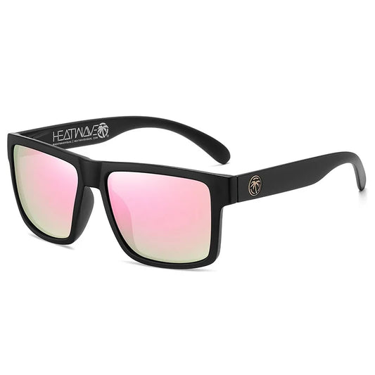 Lunettes de soleil carrées polarisées UV400 Heat Wave pour homme