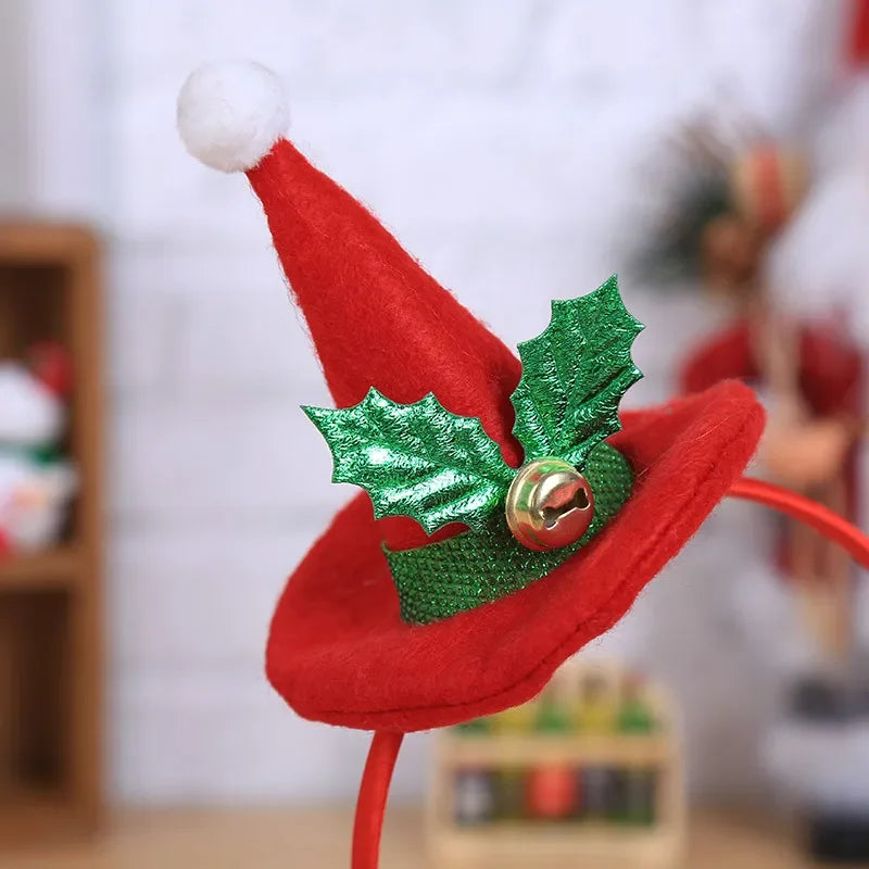 Christmas Sequin Santa Hat Headband