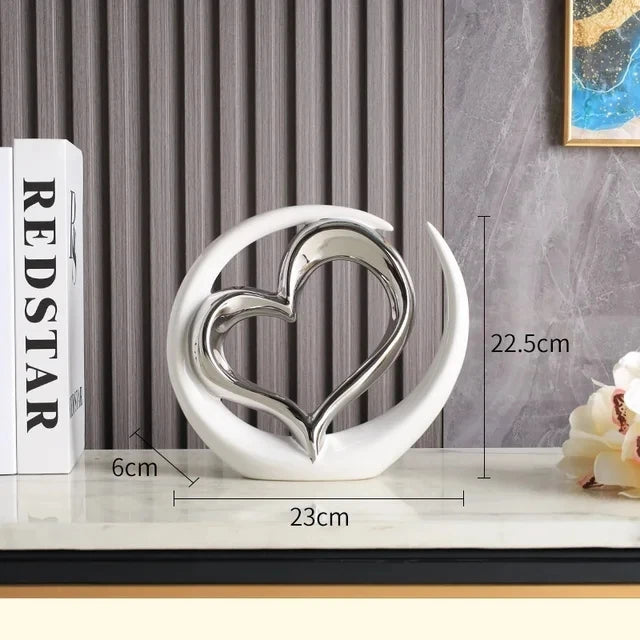 Décor double cœur pour le salon