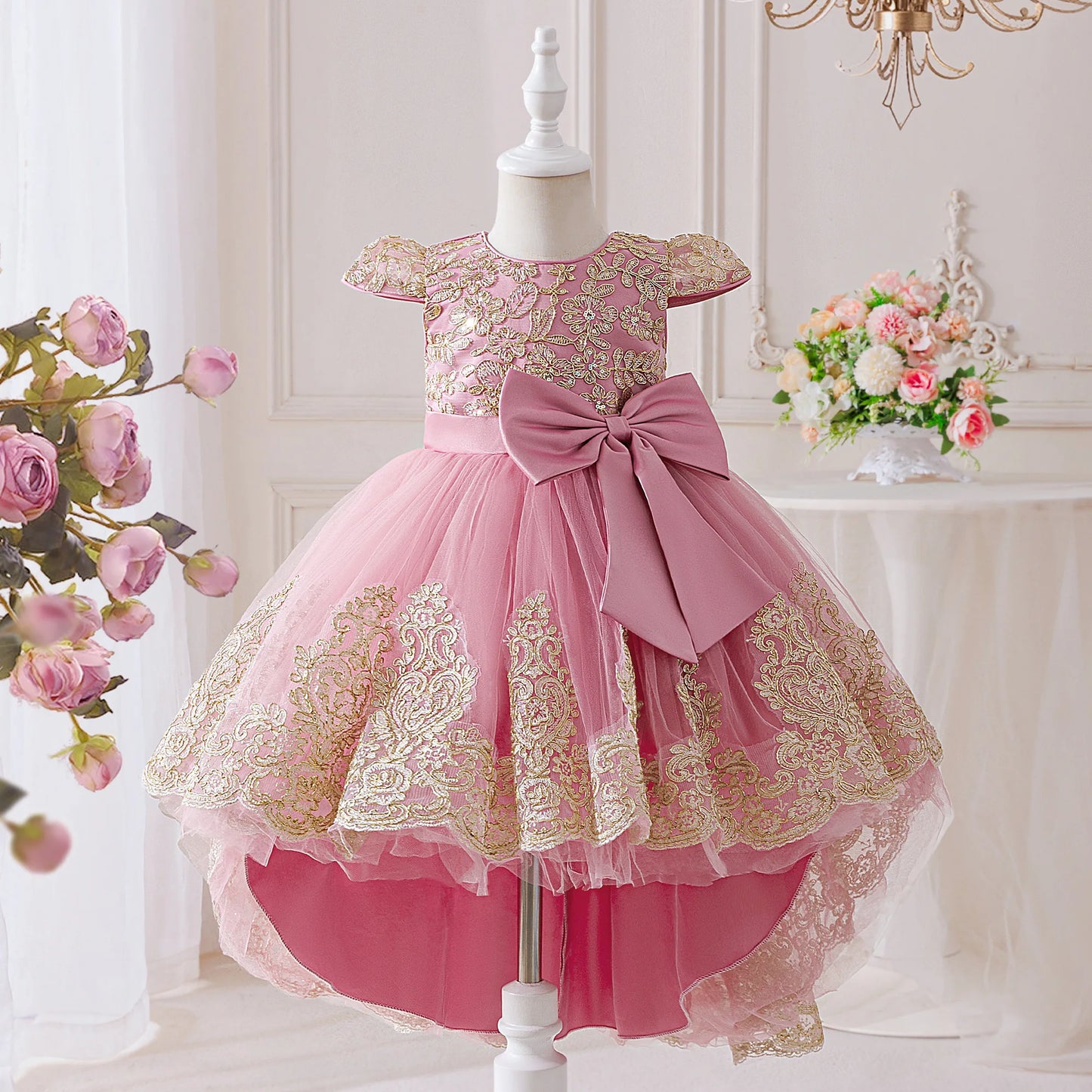 Robe d'anniversaire bébé fille - Robe nouveau-né bébé fille