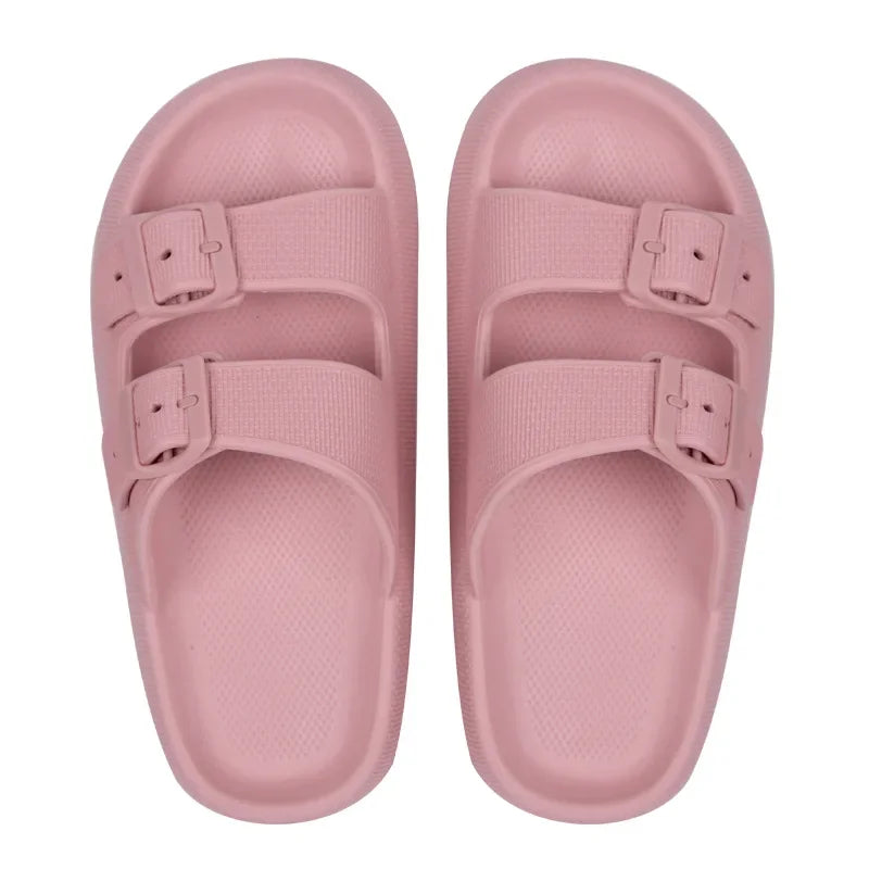 Elegante Strandpantoffeln mit Schnalle 