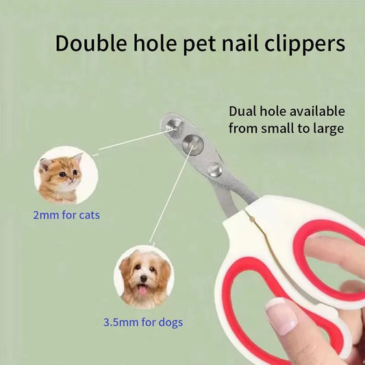 Coupe-ongles pour animaux de compagnie en acier inoxydable