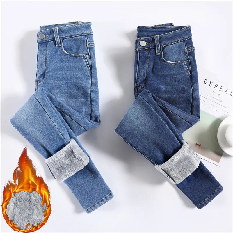 fleece jeans