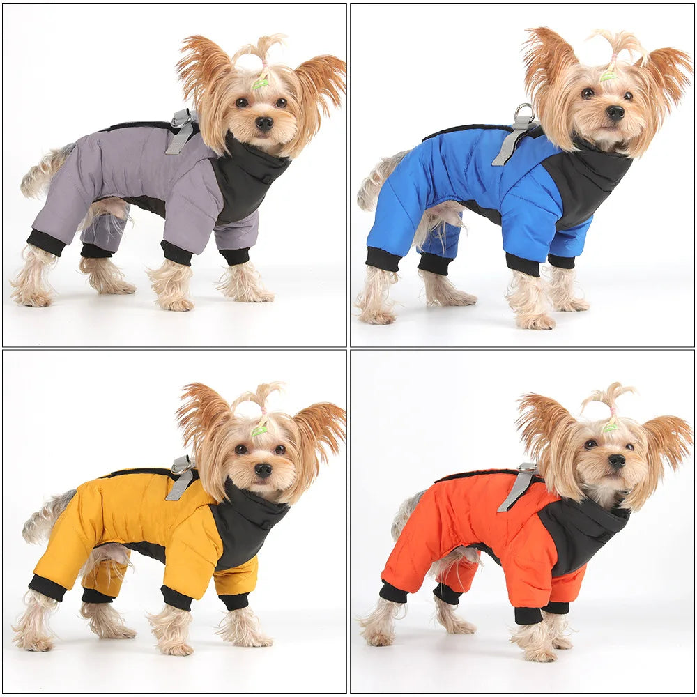 Combinaison imperméable pour chien - Veste en coton pour chiens de petite et moyenne taille