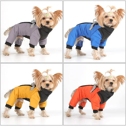 Wasserdichter Hundeoverall – Baumwolljacke für kleine mittelgroße Hunde