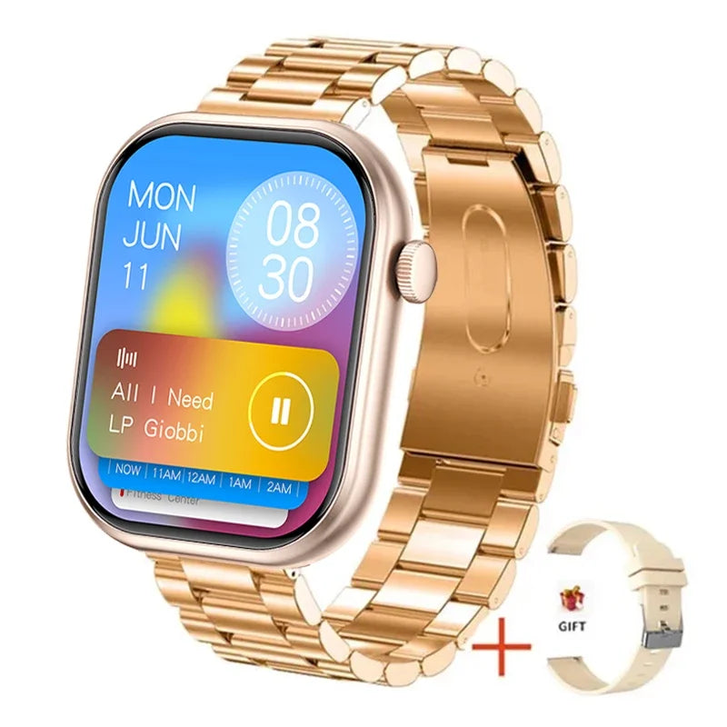 Unisex Bluetooth Fitness Smart Watch with Wireless Charging