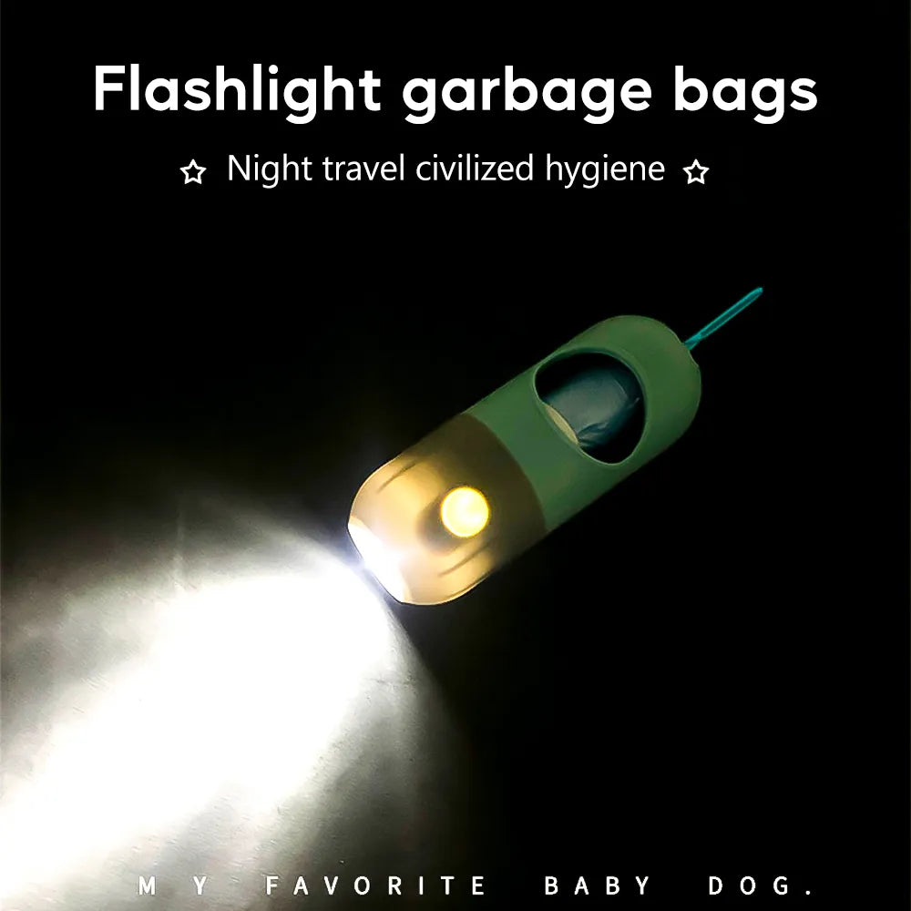 Portable LED Dog Waste Bag Dispenser