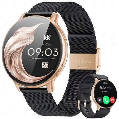 Women's Bluetooth Call Health Monitor Sports Smartwatch