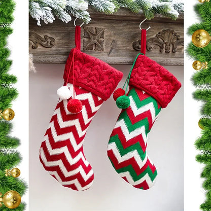 green christmas stocking
