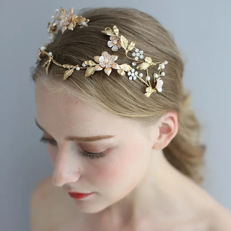 flower crown wedding hair