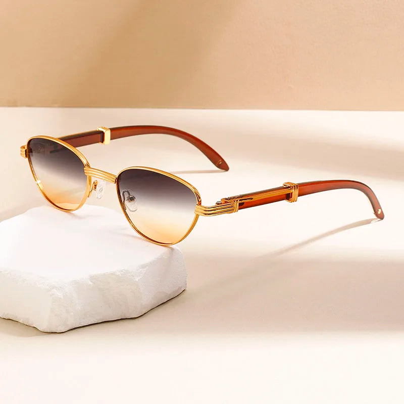 Lunettes de soleil rétro dégradées aux rayons UV