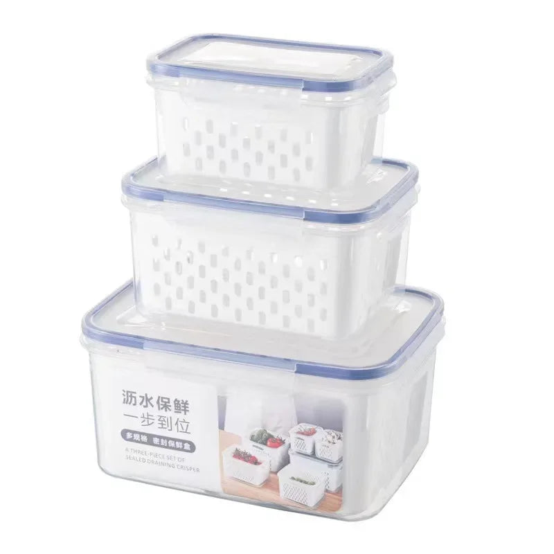 Drain Basket Refrigerator Storage Box