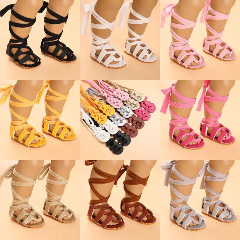 Summer Baby Cross Strap Rubber Sandal