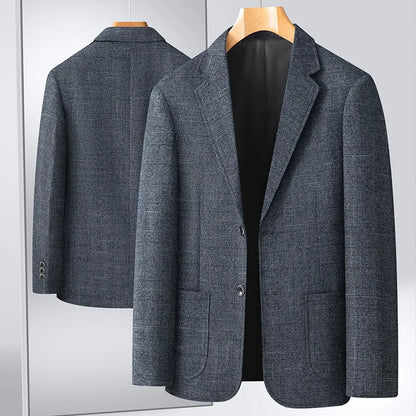 Blazer/manteau de costume formel à carreaux britanniques