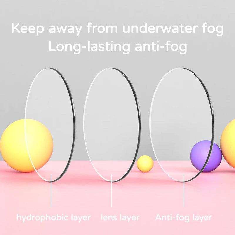 Lunettes de natation étanches et antibuée pour enfants