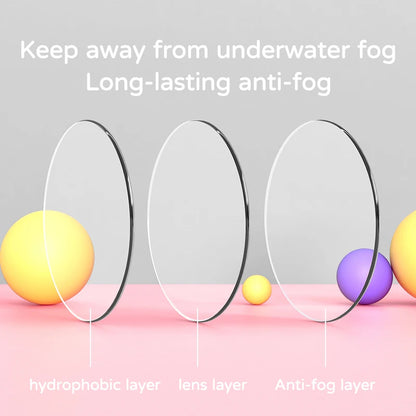 Lunettes de natation étanches et antibuée pour enfants