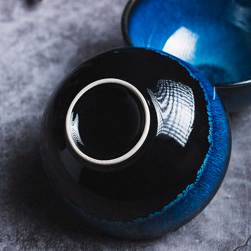 Blue Kiln Ceramic Dinner Plate Set