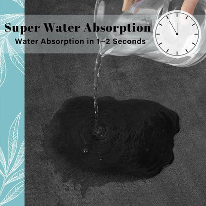 Verdickte, saugfähige und rutschfeste Flanell-Badematte 