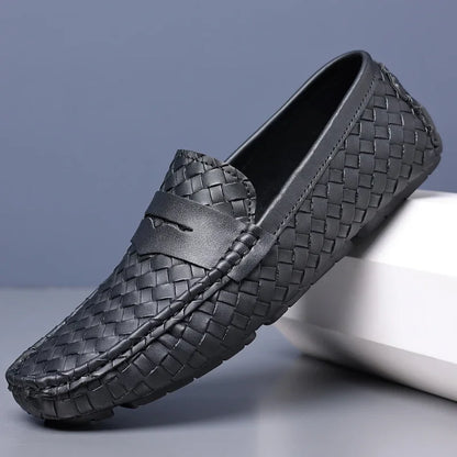 Men's Handmade Flat Casual PU Leather Moccasins
