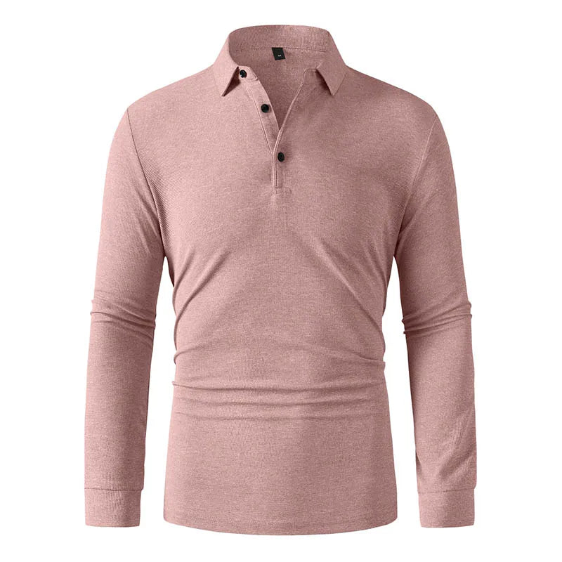Men Sportwear Long-sleeve Polo Shirt
