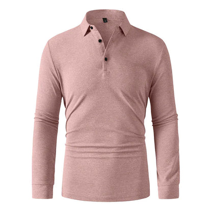 Men Sportwear Long-sleeve Polo Shirt