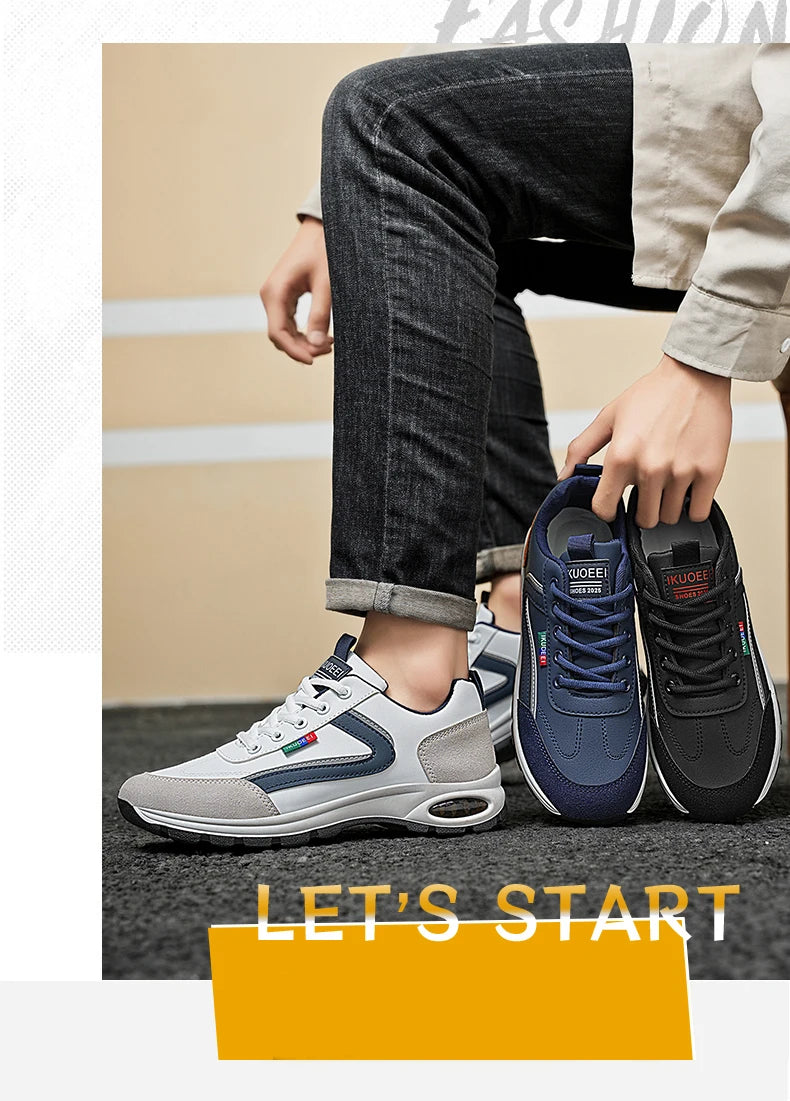 Men's Leather Sneakers for Running & Jogging