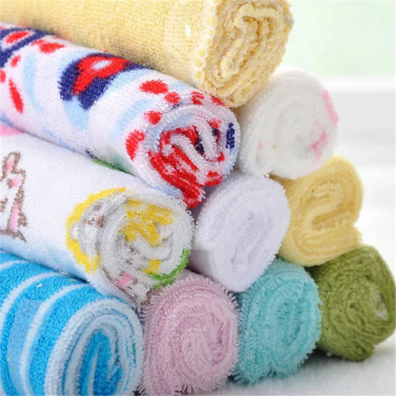 8Pcs Newborn Baby Washcloth Soft Cotton Set