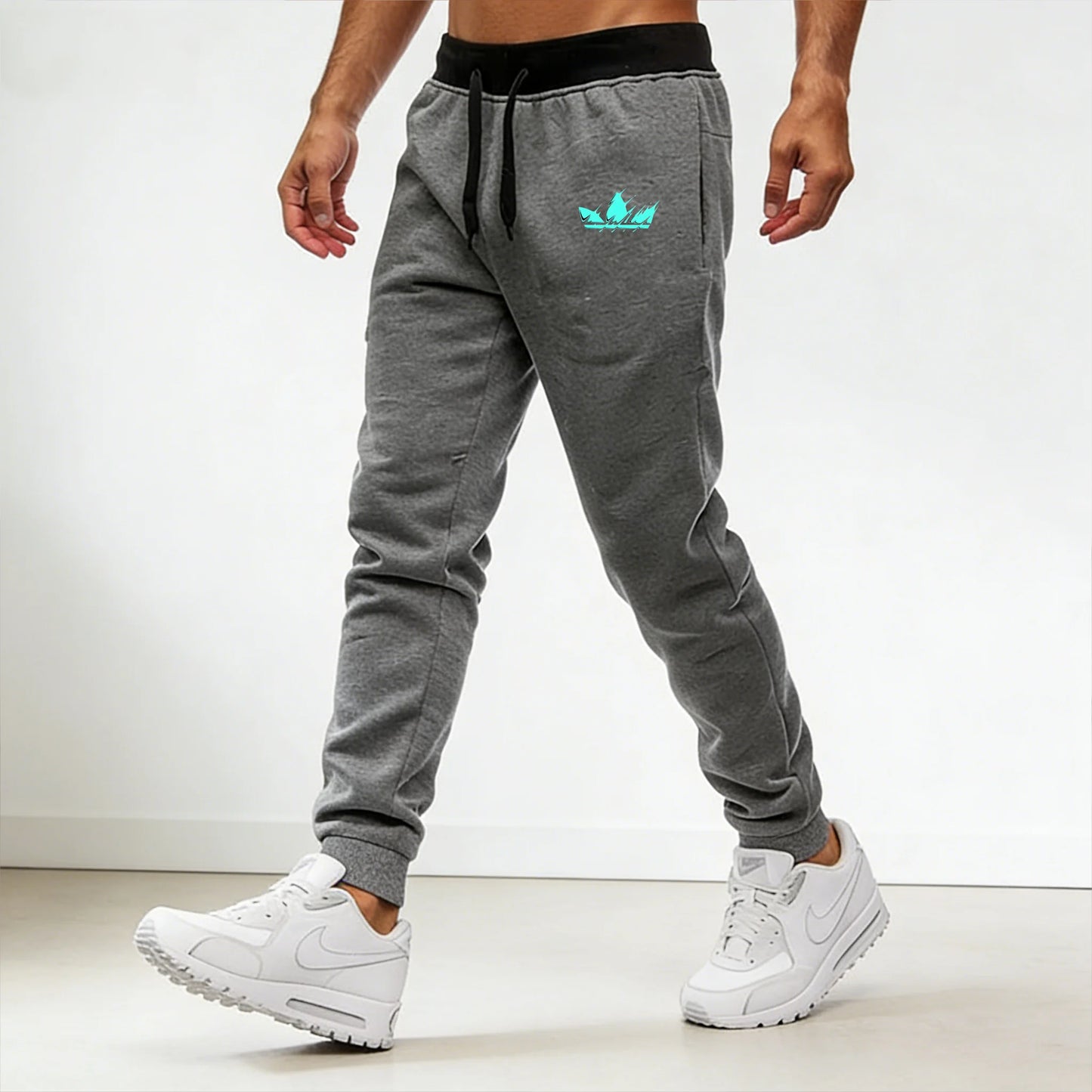 Men's Baggy Trousers - Breathable Fashion Design Jogging Pants