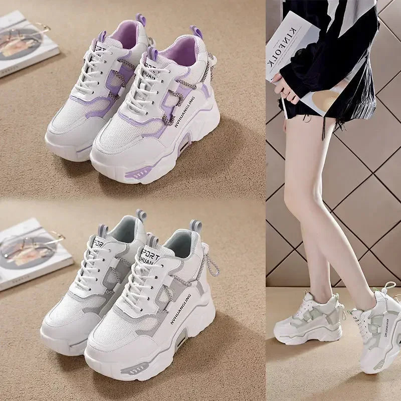 Women's Breathable Mesh Platform Sneakers