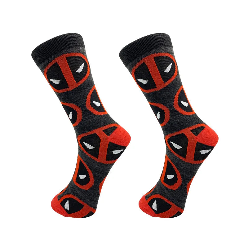 Chaussettes tendance super-héros anime 